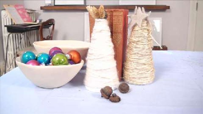 Christmas craft: Rustic mini tree for mantel