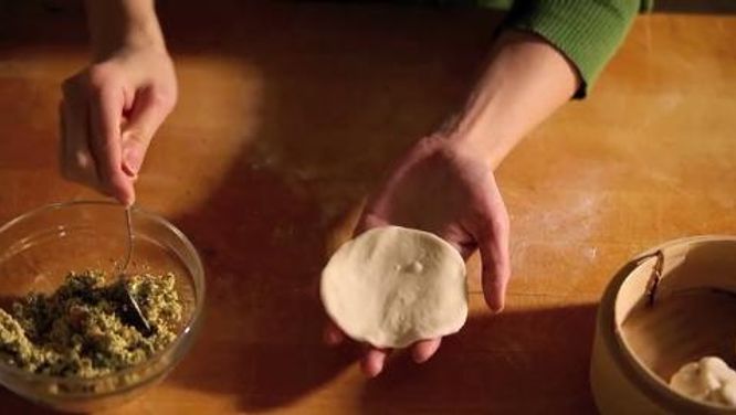 How to fill and fold Tibetan Momo dumplings
