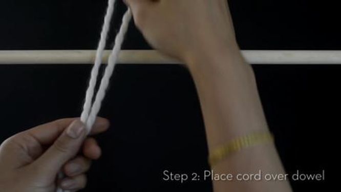 Macrame: Lark's head knot tutorial