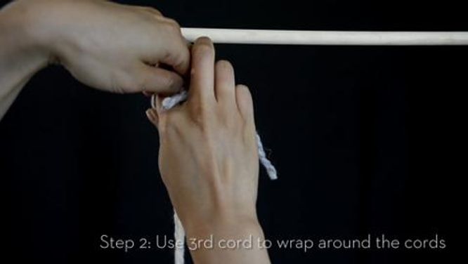 DIY Macrame: Tassel fringe