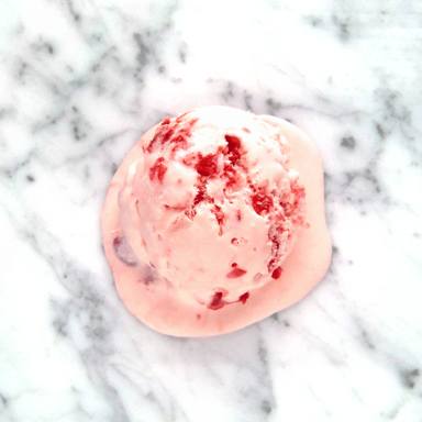 Cherry chip ice cream