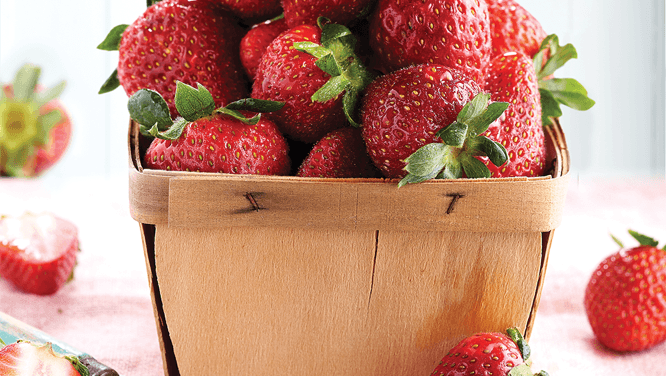 Summer strawberry compote