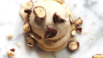 Malted milk ice cream
