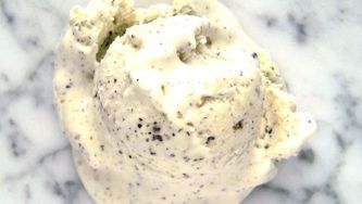 Sesame ice cream