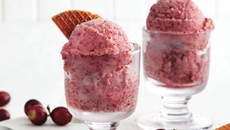 Grape sorbet