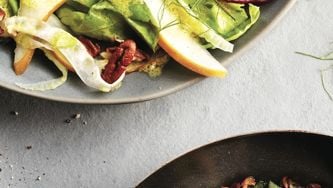 Pear, radish and fennel salad