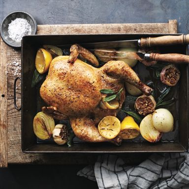 Classic Roast Chicken With Lemon