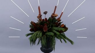 How to create an outdoor holiday urn