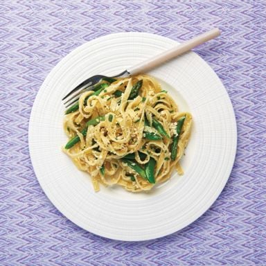 Sugar Snap Pea And Asparagus Pasta