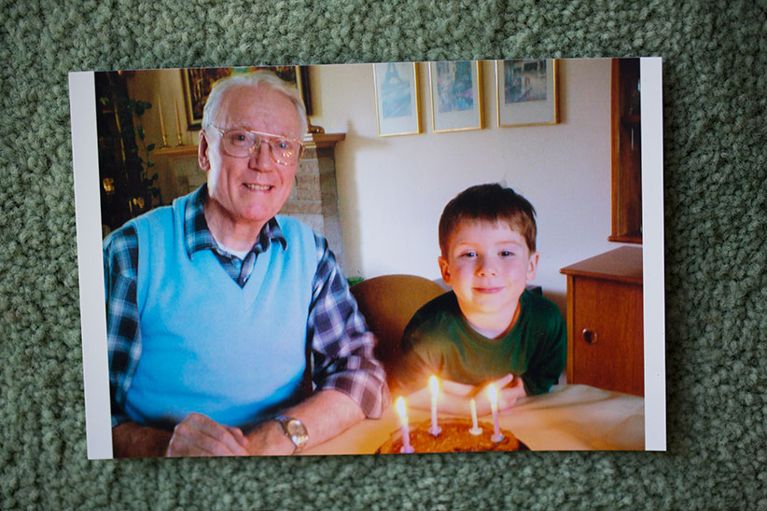 Quinn's obsessive compulsive disorder symptoms appeared after his grandfather's death.