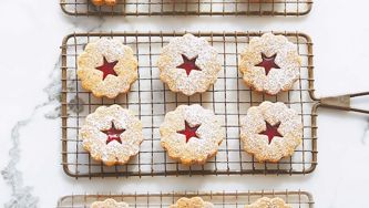 Bobbette & Belle's pecan linzer cookies