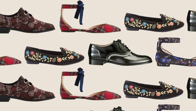 12 Comfy And Festive Flats to Wear To A Holiday Party