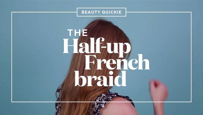 This chic French braid can you be yours in just seconds flat