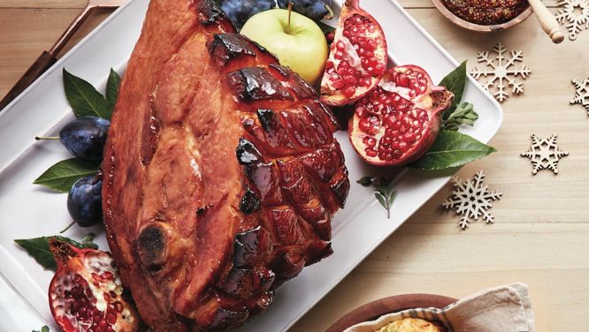 Pineapple And Ginger Glazed Ham