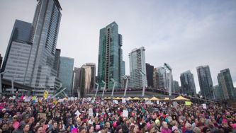 A snapshot of the Women's March across Canada