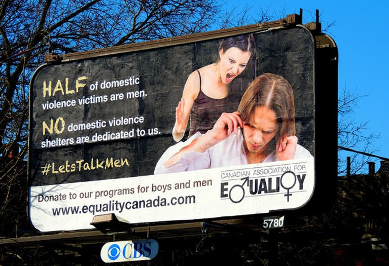 A Toronto billboard put up by the Canadian Association for Equality (CAFE) in 2015. Photo, Flickr/Creative Common/Greg's Southern Ontario.