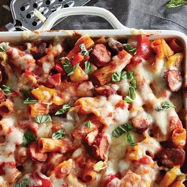 Baked Rigatoni With Spicy Chorizo