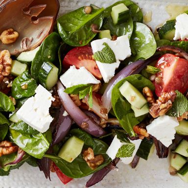 Lentil, Feta And Mint Salad