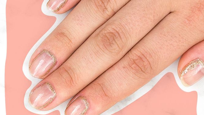 How to do an easy glitter cuticle manicure