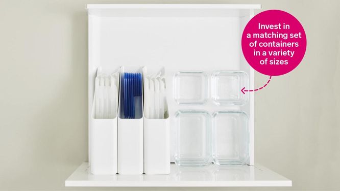 How to easily organize (and simplify) your lunch container drawer