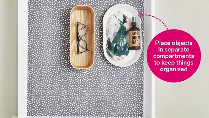 How to easily organize your bedside table drawers