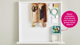 How to organize your junk drawer