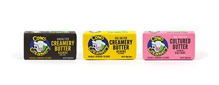 COWS Creamery Unsalted Creamery Butter best butter canada ontario Quebec PEI Prince Edward Island