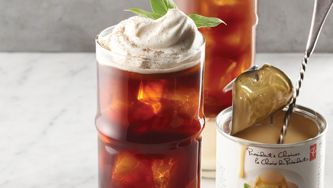 Thai iced tea cocktail