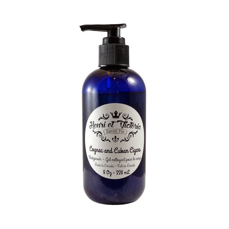 Henri et Victoria cognac and cuban cigars body wash, father's day gift ideas