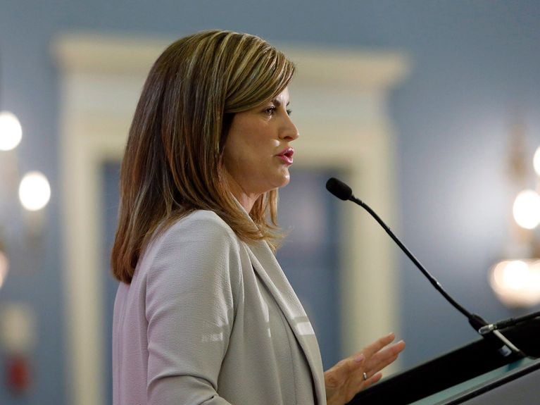 Conservative Interim leader Rona Ambrose speaks in Ottawa on Tuesday May 16, 2017. The longtime MP, who has led the Conservatives since they formed Opposition in 2015, will resign her seat in the House of Commons this summer. THE CANADIAN PRESS/Fred Chartrand