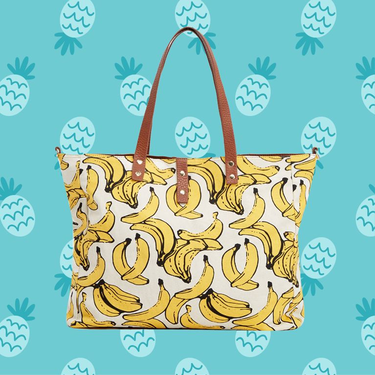 banana bag, food-themed fashion
