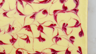 Weekend Baking: Raspberry-swirl cheesecake bars