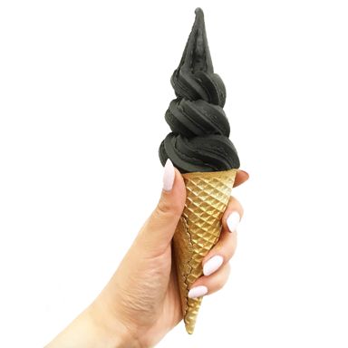 The ice cream that took over Instagram: Charcoal soft-serve hits Toronto