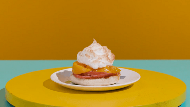 Meet the Peach Surprise, a ham sandwich-dessert hybrid from 1976