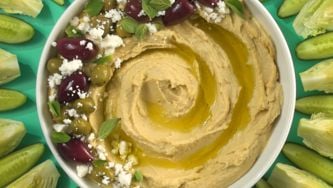 3  Easy Ways To Dress-Up Hummus for a Party
