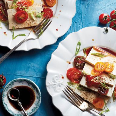 Tomato and tofu starter