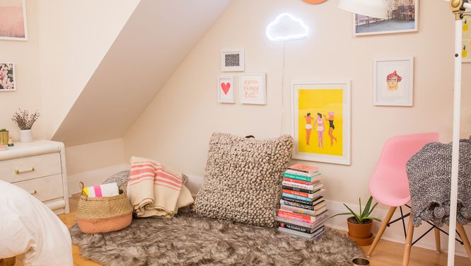 Home Primp: We Gave This Awkward Bedroom Alcove A Total Makeover — For Under $300
