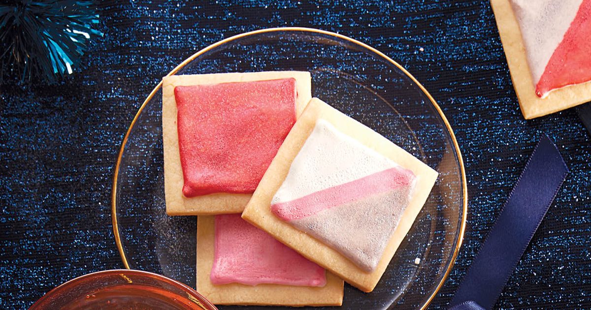 Painted Square Butter Cookies Recipe Chatelaine