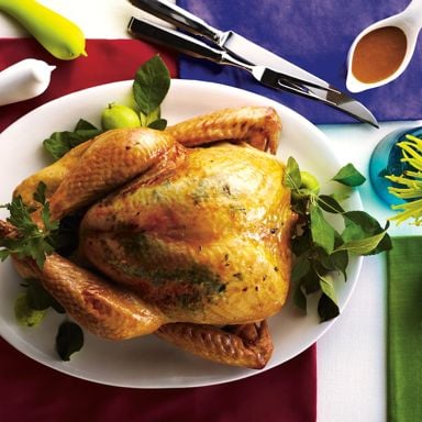 Maple And Herb Roast Turkey With Sherry Gravy