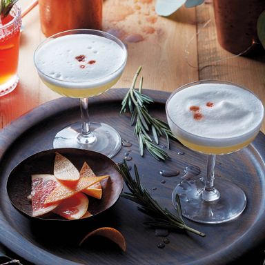 Moonshine sour cocktail