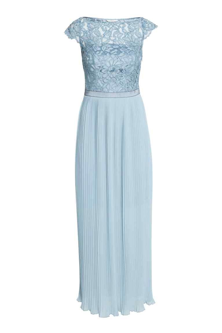 H&M Maxi Dress with Lace Bodice, $99