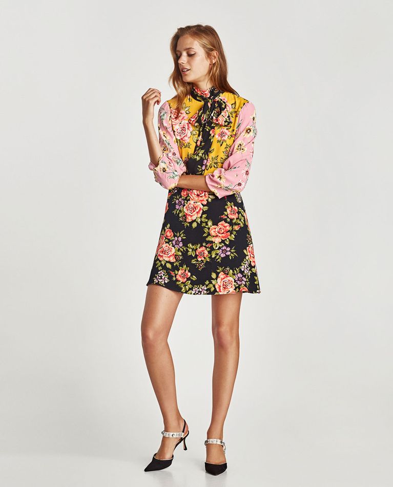 Vintage Florals, zara dress