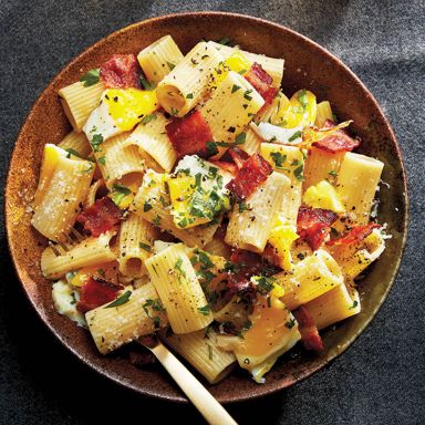 Bacon And Egg Pasta