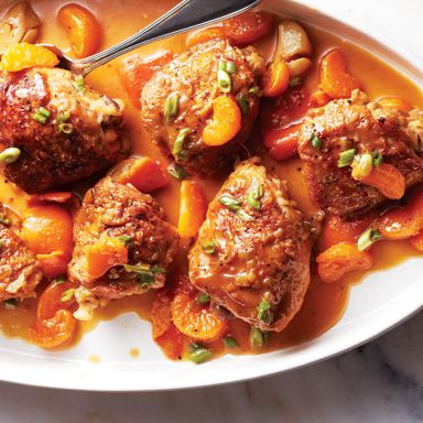 Orange Soy-Braised Chicken Thighs