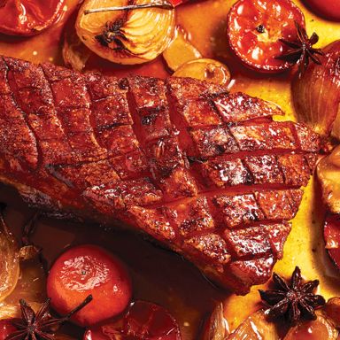 Roast Pork Belly With Clementine And Star Anise