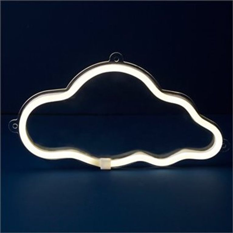 LED NEON CLOUD WALL DÉCOR, Indigo, $55 (from $90)