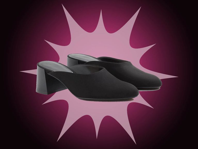 Heel Mules Mango, $50 (from $70)