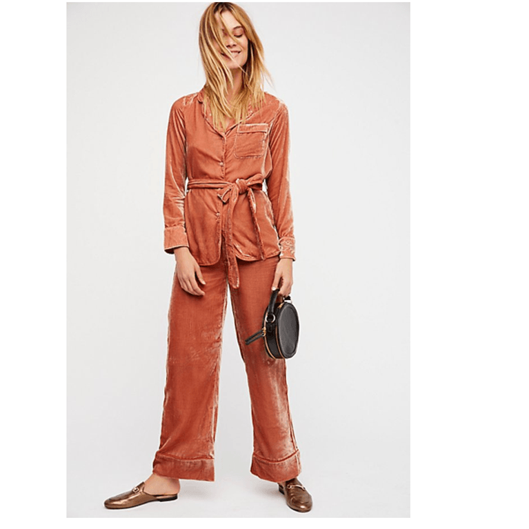 Free People Scotch and Soda Velvet Suit