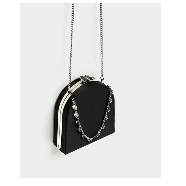 Zara MINAUDIERE WITH BUTTERFLY CLASP, accessories under $100