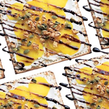 Balsamic Beet Matzah Pizza